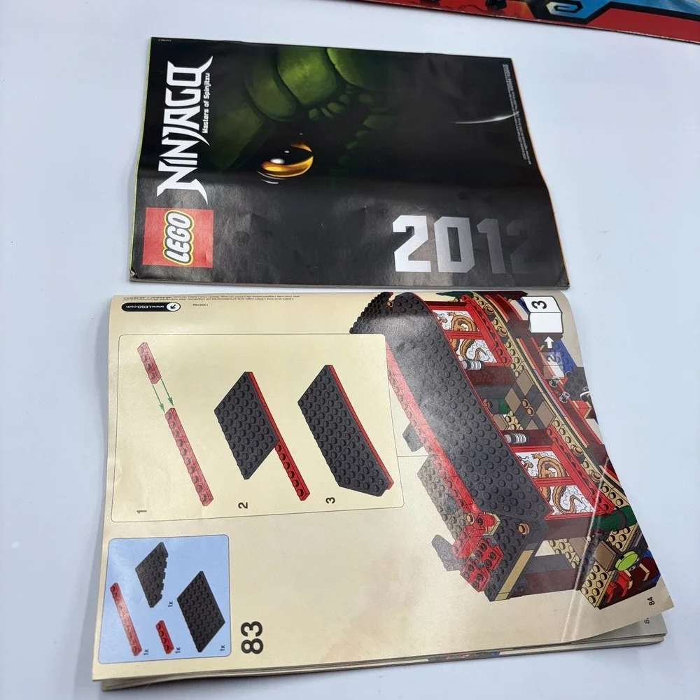 Lego Ninjago 2507 Fire Temple - Incomplete Read! Partial
